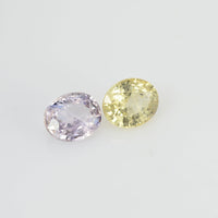1.60 cts Natural Fancy Sapphire Loose Pair Gemstone Oval Cut