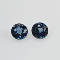 4.3 mm Natural Blue Sapphire Loose Pair Gemstone Round Cut - Thai Gems Export Ltd.