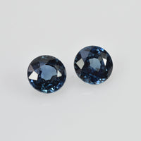4.3 mm Natural Blue Sapphire Loose Pair Gemstone Round Cut - Thai Gems Export Ltd.