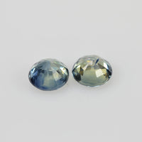 4.3 mm Natural Blue Sapphire Loose Pair Gemstone Round Cut