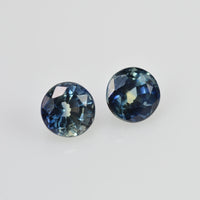 4.3 mm Natural Blue Sapphire Loose Pair Gemstone Round Cut