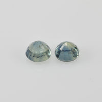 4.00 mm Natural Blue Sapphire Loose Pair Gemstone Round Cut