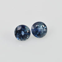 4.00 mm Natural Blue Sapphire Loose Pair Gemstone Round Cut - Thai Gems Export Ltd.