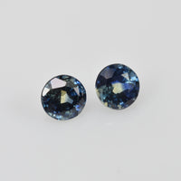 4.00 mm Natural Blue Sapphire Loose Pair Gemstone Round Cut