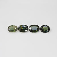 8x6 mm Natural Calibrated Green Sapphire Loose Gemstone Oval Cut