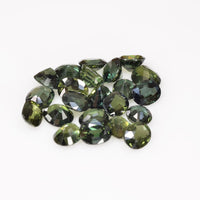 6x5 mm Natural Calibrated Green Sapphire Loose Gemstone Oval Cut
