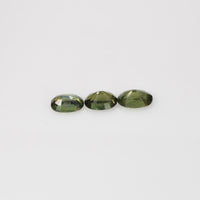 6x4 mm Natural Calibrated Green Sapphire Loose Gemstone Oval Cut