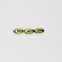 6x4 mm Natural Calibrated Green Sapphire Loose Gemstone Oval Cut