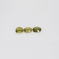 5x4 mm Natural Calibrated Green Sapphire Loose Gemstone Oval Cut