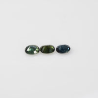5x4 mm Natural Calibrated Green Sapphire Loose Gemstone Oval Cut