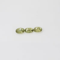 5x4 mm Natural Calibrated Green Sapphire Loose Gemstone Oval Cut