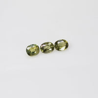 5x4 mm Natural Calibrated Green Sapphire Loose Gemstone Oval Cut