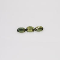 5x4 mm Natural Calibrated Green Sapphire Loose Gemstone Oval Cut