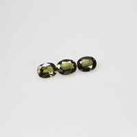 5x4 mm Natural Calibrated Teal Green Sapphire Loose Gemstone Oval Cut