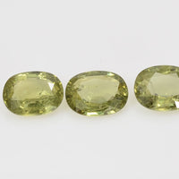 8x6 mm Natural Calibrated Green Sapphire Loose Gemstone Oval Cut