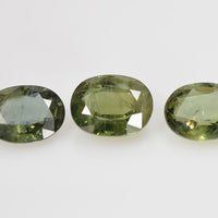 8x6 mm Natural Calibrated Green Sapphire Loose Gemstone Oval Cut