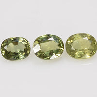 6x5 mm Natural Calibrated Green Sapphire Loose Gemstone Oval Cut