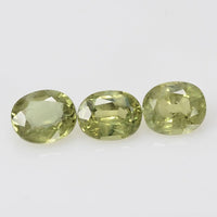 5x4 mm Natural Calibrated Green Sapphire Loose Gemstone Oval Cut