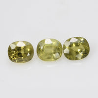 5x4 mm Natural Calibrated Green Sapphire Loose Gemstone Oval Cut