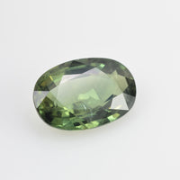 3.03 cts Natural Green Sapphire Loose Gemstone Oval Cut