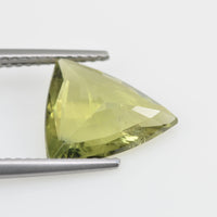 3.00 cts Natural Green Sapphire Loose Gemstone Trillion Cut