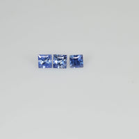 1.5 - 4.7 MM Natural Blue Sapphire Loose Gemstone Princess Cut