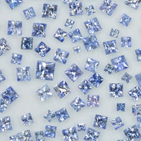 1.6 - 3.9 MM Natural Princess Cut Blue Sapphire Loose Gemstone - Thai Gems Export Ltd.