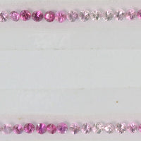 Natural Pink Fancy Sapphire Loose Gemstone Diamond Cut Set
