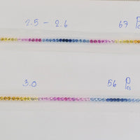 2.5-3.0 mm Natural Fancy Sapphire Loose Gemstone Diamond Cut Set