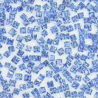 1.7-2.3 MM Natural Princess Cut Blue Sapphire Loose Gemstone