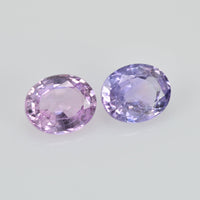 1.14 cts Natural Fancy Sapphire Loose Pair Gemstone Oval Cut
