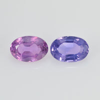1.16 cts Natural Fancy Sapphire Loose Pair Gemstone Oval Cut