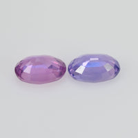 1.16 cts Natural Fancy Sapphire Loose Pair Gemstone Oval Cut