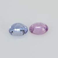 1.03 cts Natural Fancy Sapphire Loose Pair Gemstone Oval Cut
