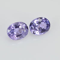 1.43 cts Natural Purple Sapphire Loose Pair Gemstone Oval Cut