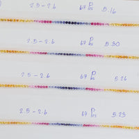 2.5-2.6 mm Natural Fancy Sapphire Loose Gemstone Diamond Cut Set