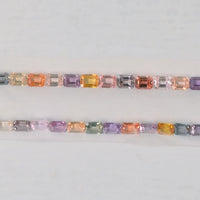 Natural Fancy Sapphire Loose Gemstone Octagon Cut Set