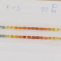 Natural Fancy Sapphire Loose Gemstone Octagon Cut Set