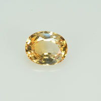 0.60 cts Natural Yellow Sapphire Loose Gemstone Oval Cut