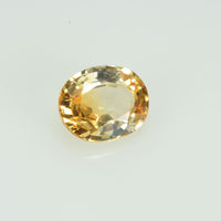 0.60 cts Natural Yellow Sapphire Loose Gemstone Oval Cut