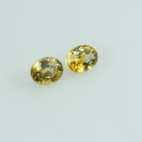 0.71 cts Natural Fancy Sapphire Loose Pair Gemstone Oval Cut