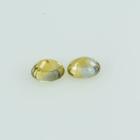 0.71 cts Natural Fancy Sapphire Loose Pair Gemstone Oval Cut