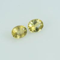 0.95 cts Natural Fancy Sapphire Loose Pair Gemstone Oval Cut