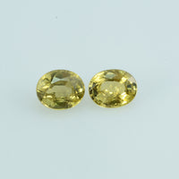 0.99 cts Natural Fancy Sapphire Loose Pair Gemstone Oval Cut