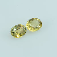 1.12 cts Natural Fancy Sapphire Loose Pair Gemstone Oval Cut