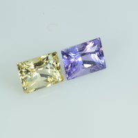 1.40 cts Natural Fancy Sapphire Loose Pair Gemstone Baguette Cut