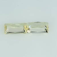 1.50 cts Natural Yellow Sapphire Loose Pair Gemstone Baguette Cut