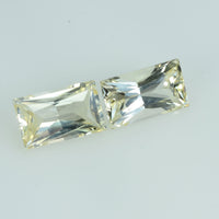 1.50 cts Natural Yellow Sapphire Loose Pair Gemstone Baguette Cut