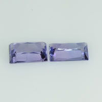 1.51 cts Natural Fancy Sapphire Loose Pair Gemstone Baguette Cut