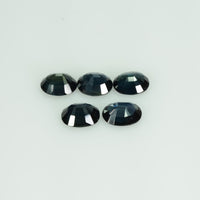 6x5 mm Natural Calibrated Blue Sapphire Loose Gemstone Oval Cut